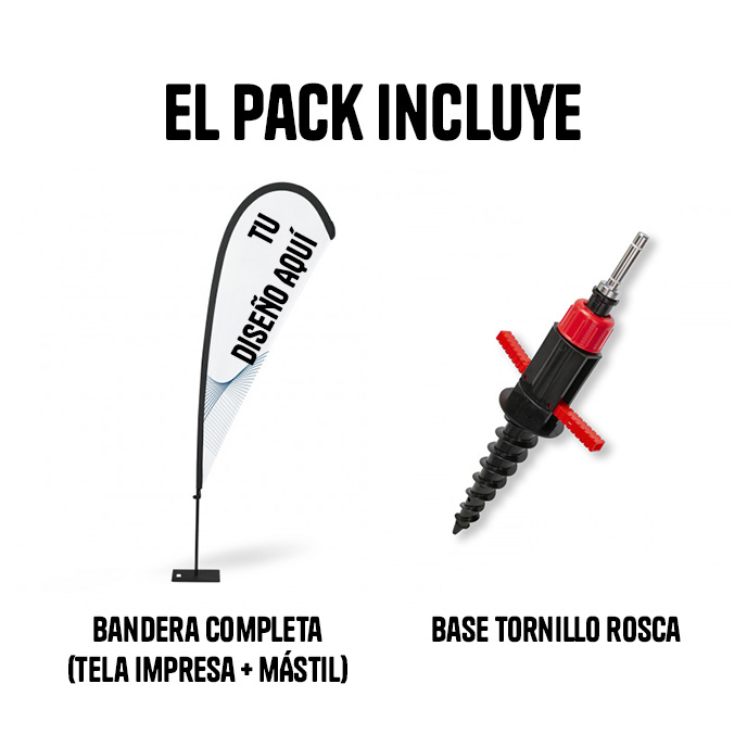 PACK BANDERA GOTA