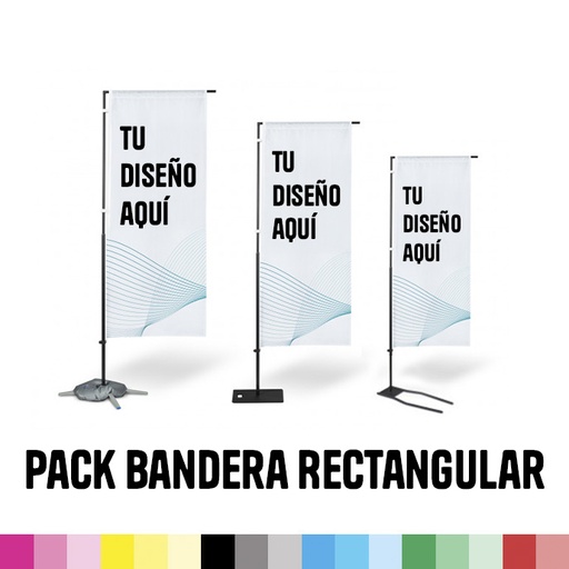 PACK BANDERA RECTANGULAR VERTICAL